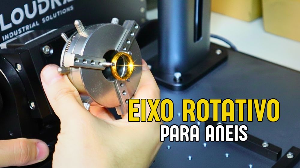 Guia completo de gravação a laser em anéis com o eixo rotativo D69