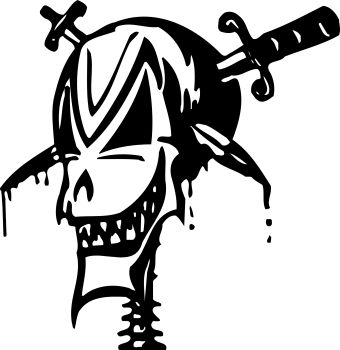 imagem do arquivo vetor para download Vetor de Caveira