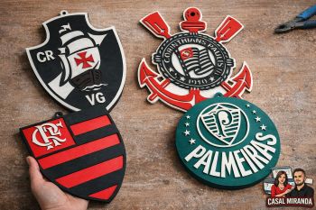 imagem do arquivo vetor para download Escudos de TIMES - MDF 