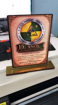 imagem do arquivo vetor para download Placa Homenagem Simples
