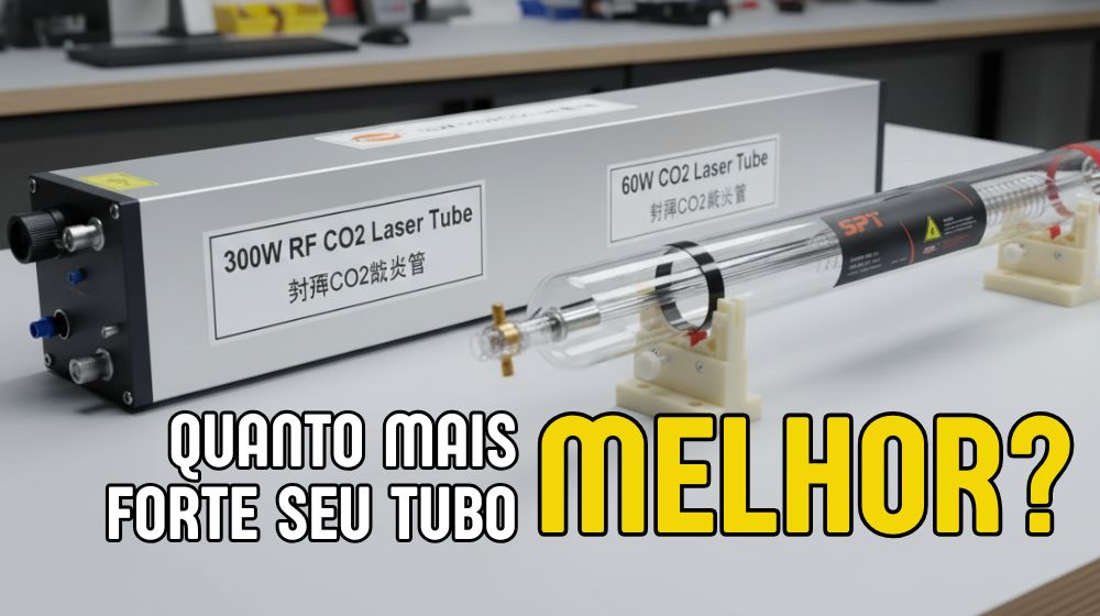 Como Escolher a Potência Certa do seu Laser CO2 (40W a 300W) para Corte e Gravação Perfeitos