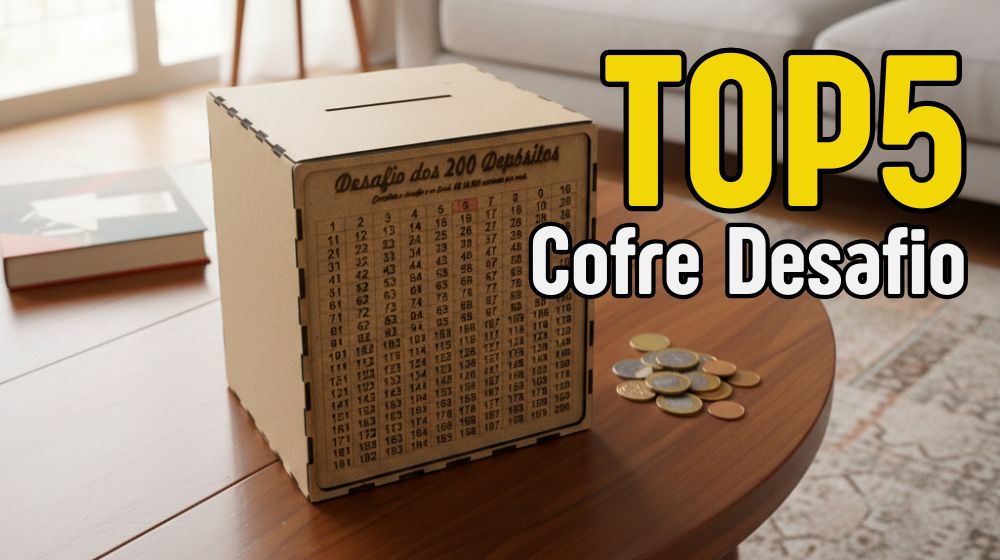 Top 5 Modelos de Cofre de Desafio para Corte a Laser e CNC: Os Mais Baixados do VetorMaker