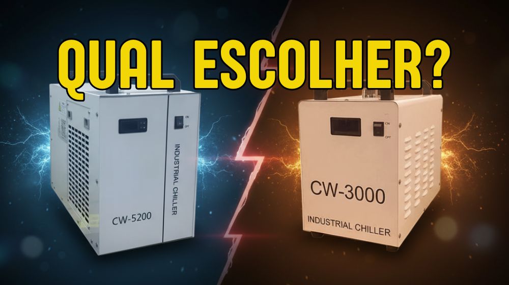 Chiller ou Bomba de Aquário: Guia Completo de Resfriamento para Máquina de Corte a Laser CO2 e Gravadora CNC Profissional