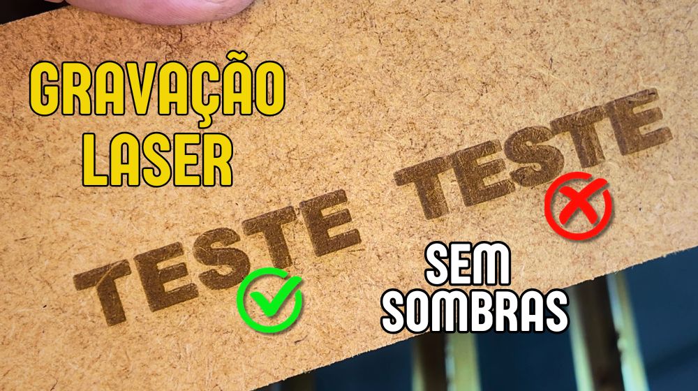 Como Eliminar Fantasmas e Sombras ao gravar na sua Máquina CO2 passo a passo simples