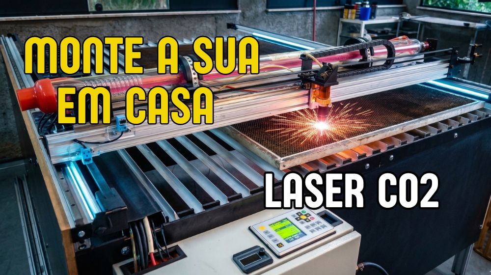 Como montar sua própria máquina laser Co2 em casa com o Kit v2.0