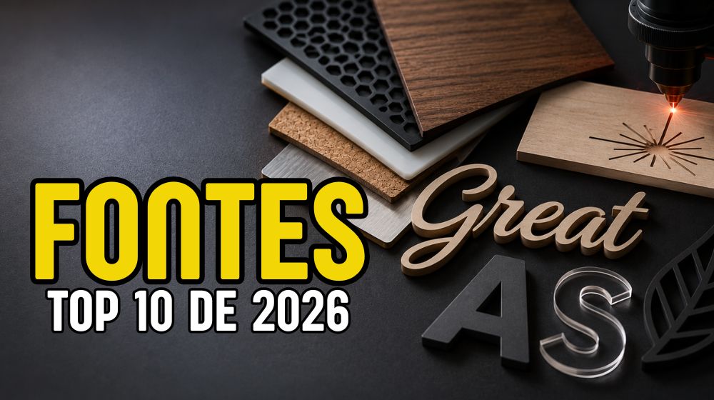 As 10 Melhores Fontes Gratuitas para Corte Laser e Comunicação Visual em 2026