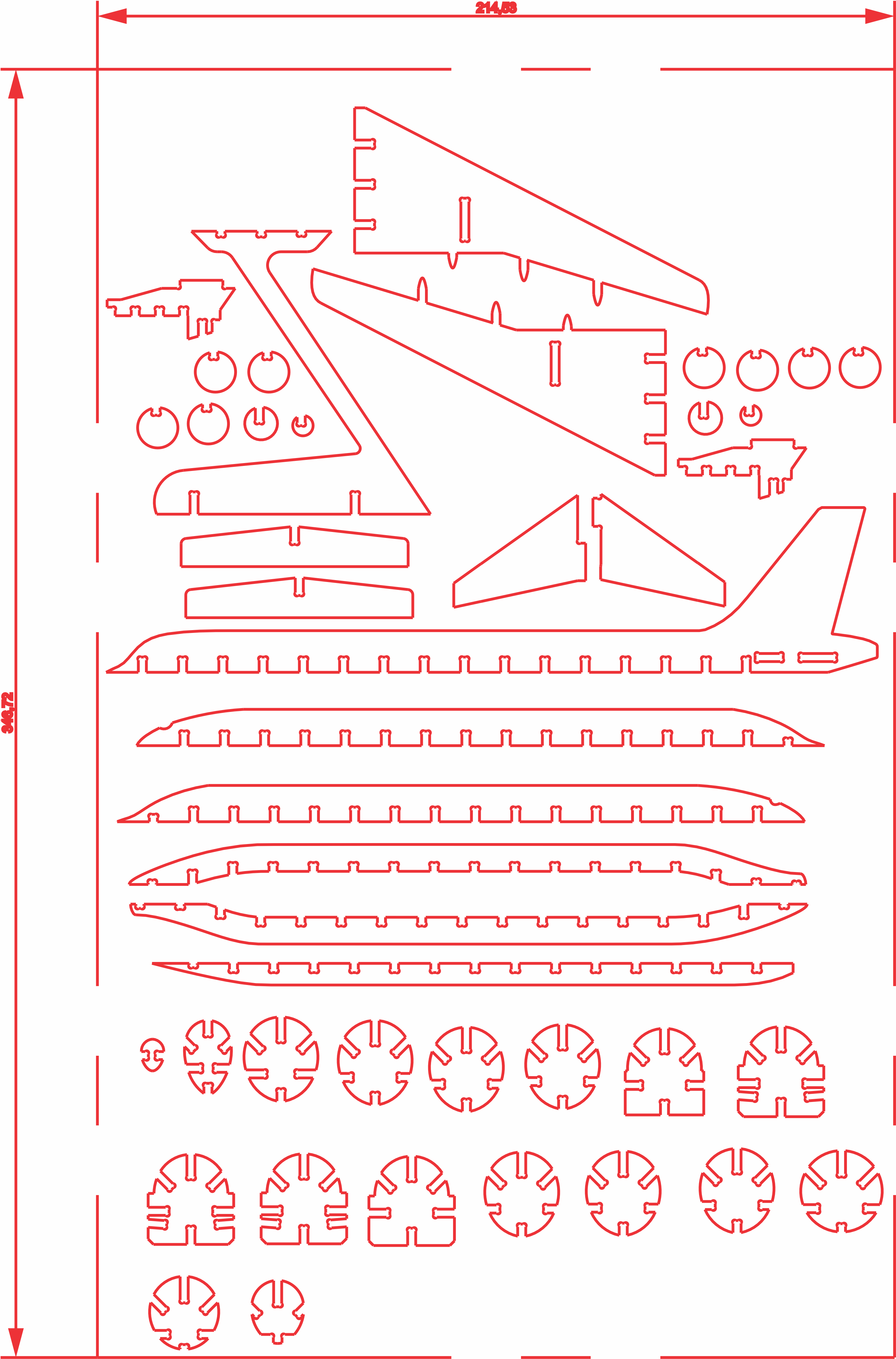 imagem do arquivo vetor para download 3D airbus a320 6mm