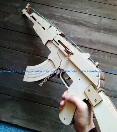 imagem do arquivo vetor para download AK47 para liga