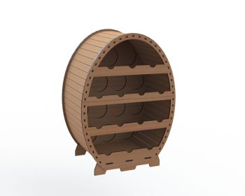 imagem do arquivo vetor para download Adega oval 12 lugares