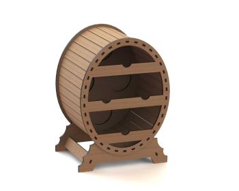 imagem do arquivo vetor para download Adega oval 4 lugares