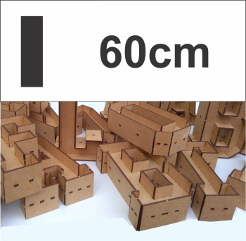 imagem do arquivo vetor para download Alfabeto em forma de caixa Letra I 60cm
