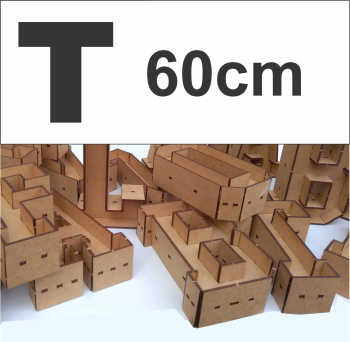 imagem do arquivo vetor para download Alfabeto em forma de caixa Letra T 60cm