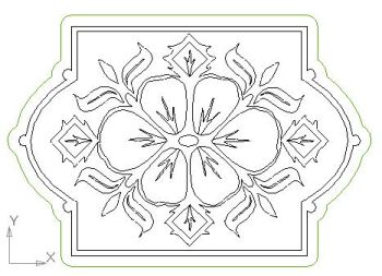 imagem do arquivo vetor para download Arte foral rustica 