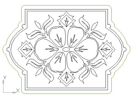 imagem do arquivo vetor para download Arte foral rustica 