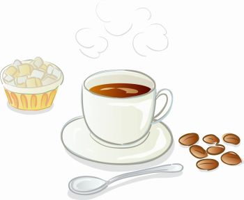 imagem do arquivo vetor para download Arte vetorial de café