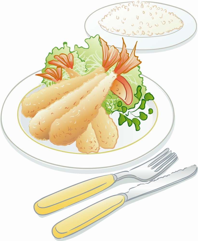imagem do arquivo vetor para download Arte vetorial de camarão empanado