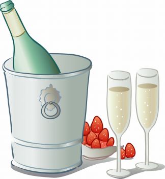 imagem do arquivo vetor para download Arte vetorial de champagne