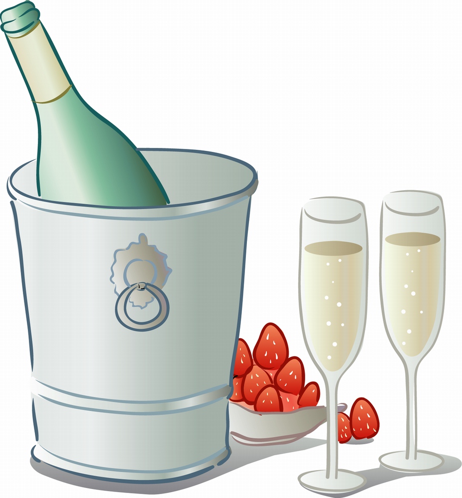 imagem do arquivo vetor para download Arte vetorial de champagne