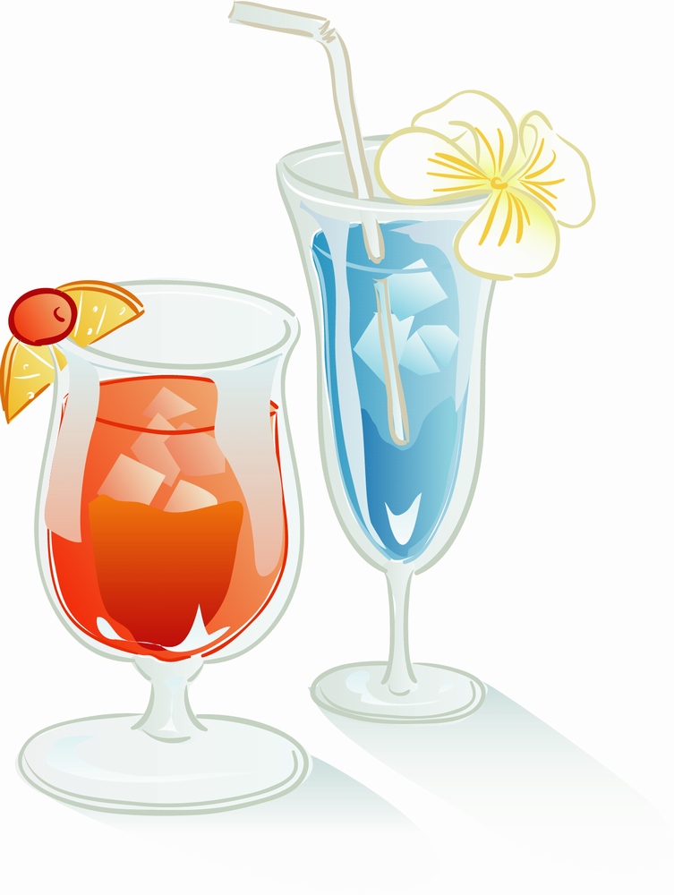 imagem do arquivo vetor para download Arte vetorial de coquetéis