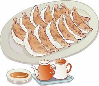 imagem do arquivo vetor para download Arte vetorial de dumplings