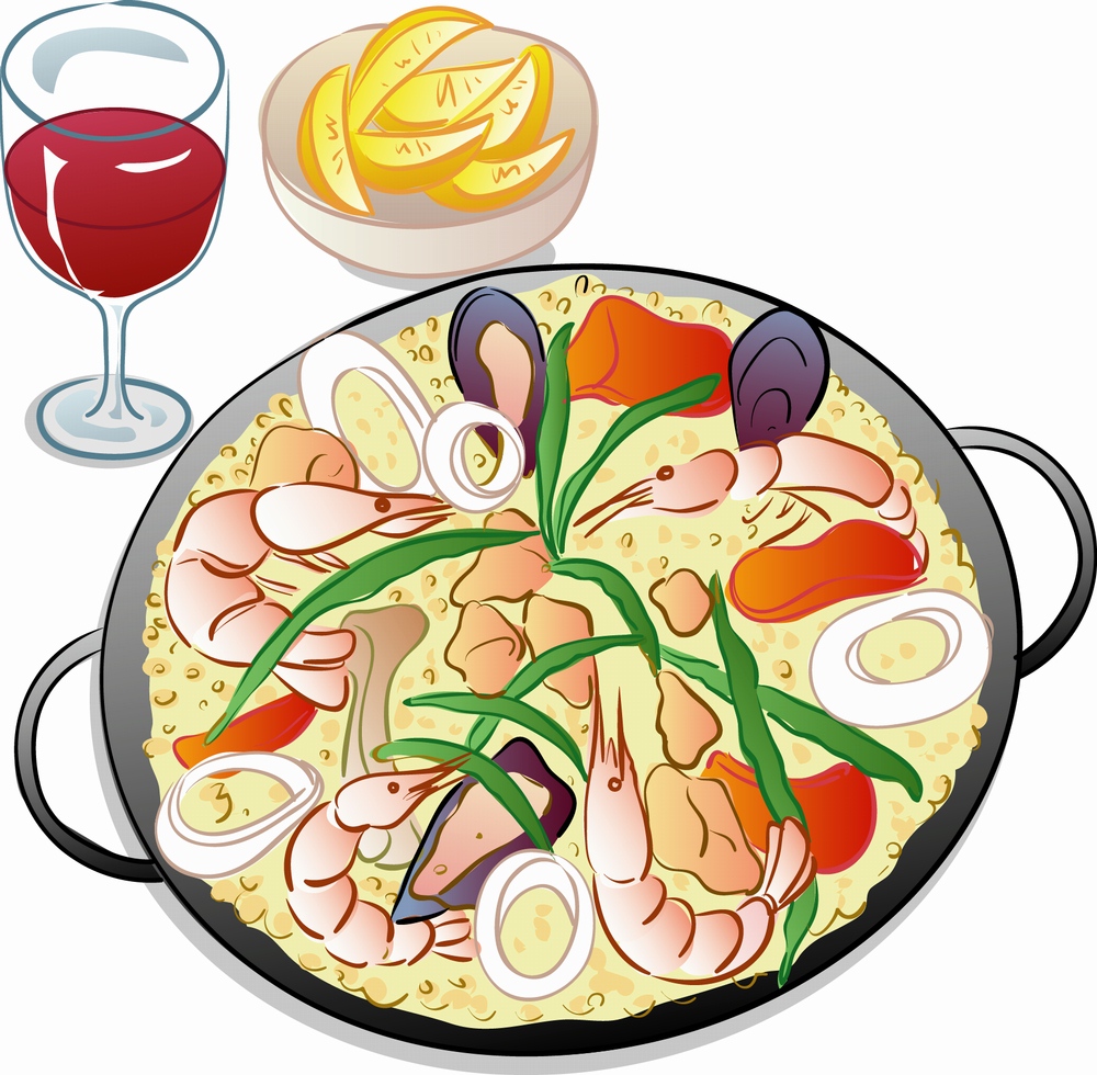 imagem do arquivo vetor para download Arte vetorial de paella