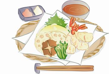 imagem do arquivo vetor para download Arte vetorial de prato de comida japonesa