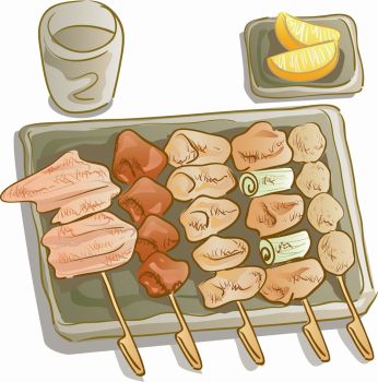 imagem do arquivo vetor para download Arte vetorial de yakitori