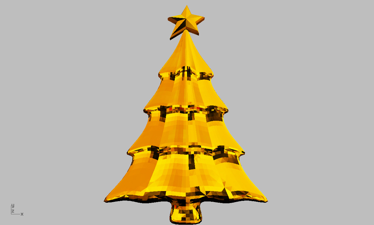 imagem do arquivo vetor para download Arvore de natal 3D