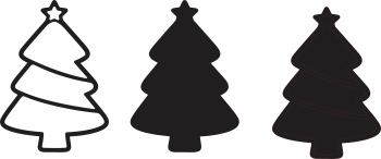 imagem do arquivo vetor para download Arvore de natal petiscadeira