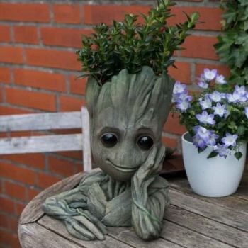 imagem do arquivo vetor para download Bebê Groot Pot 3d