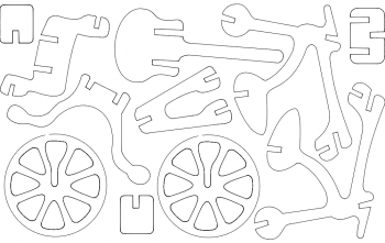 imagem do arquivo vetor para download Bicicleta quebra cabeça