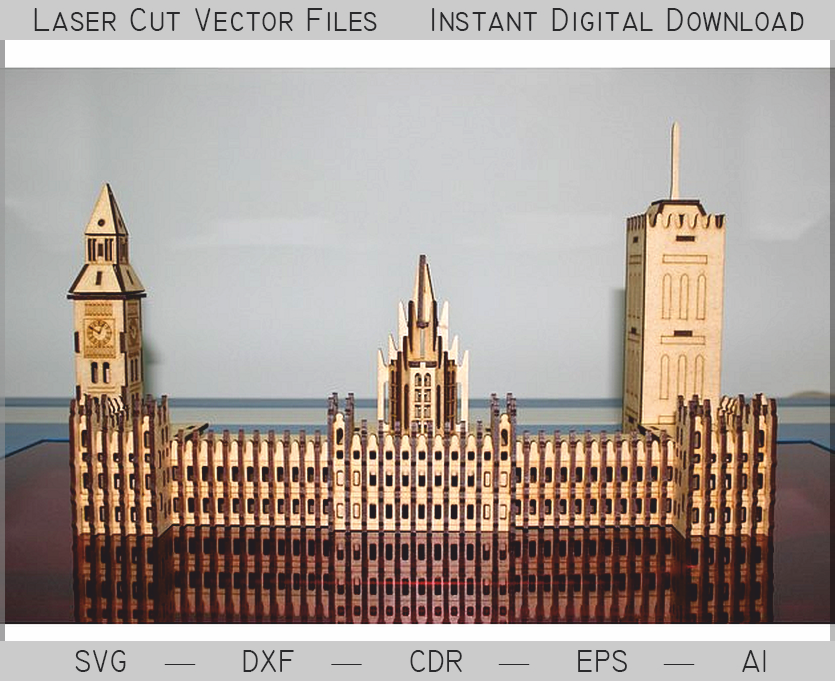 imagem do arquivo vetor para download Big Ben em miniatura 