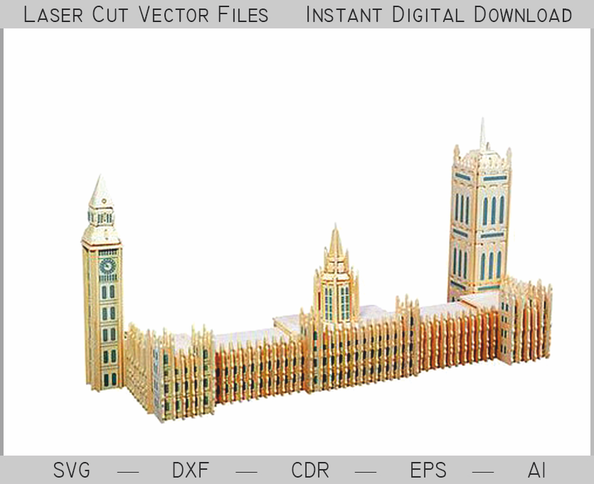 imagem do arquivo vetor para download Big Ben em miniatura 