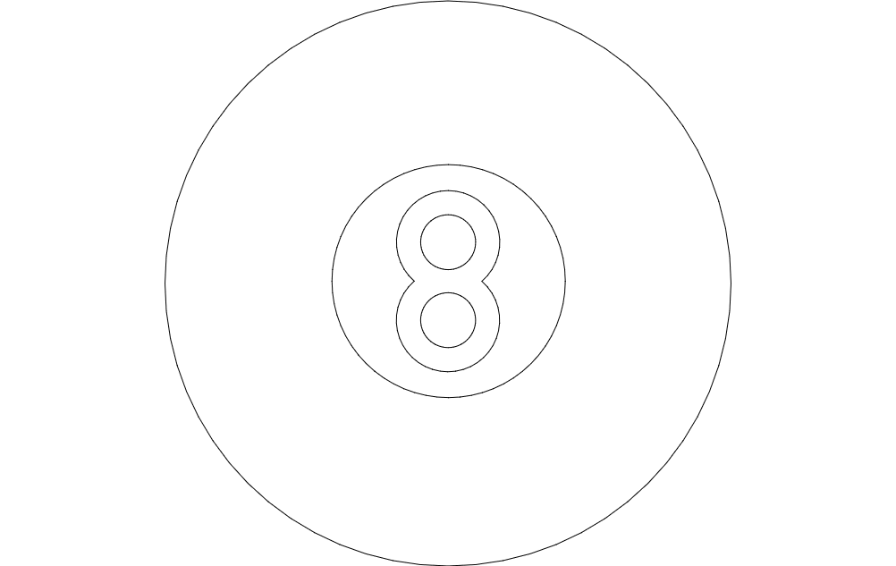 imagem do arquivo vetor para download Bola 8