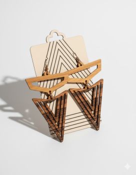 imagem do arquivo vetor para download Brincos Geométricos