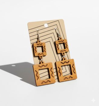 imagem do arquivo vetor para download Brincos Geométricos