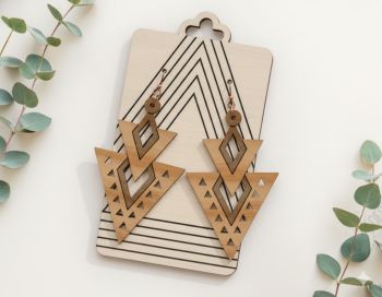 imagem do arquivo vetor para download Brincos Geométricos