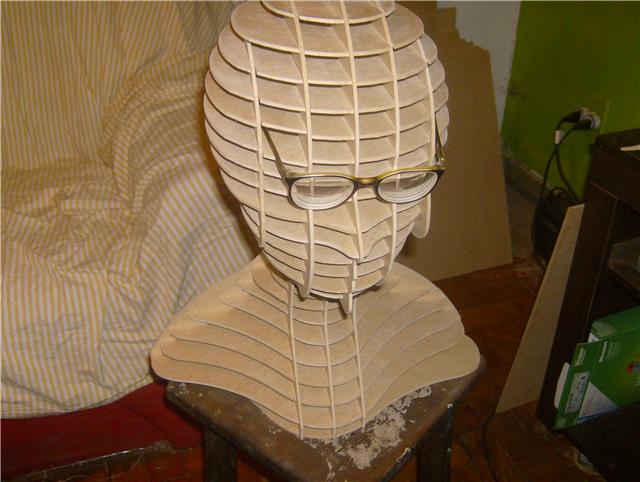 imagem do arquivo vetor para download Cabeça 3d 