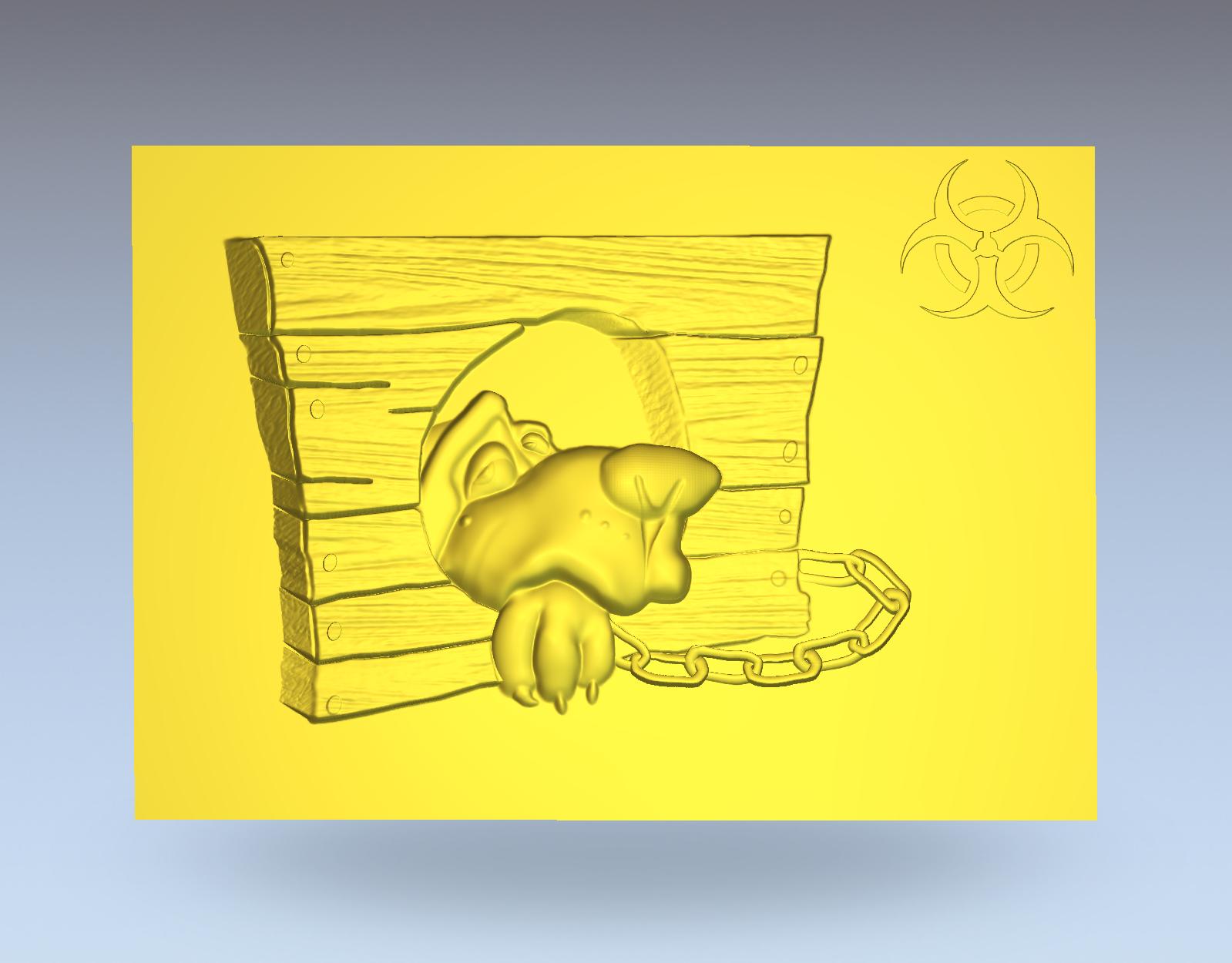 imagem do arquivo vetor para download Cachorro 3D