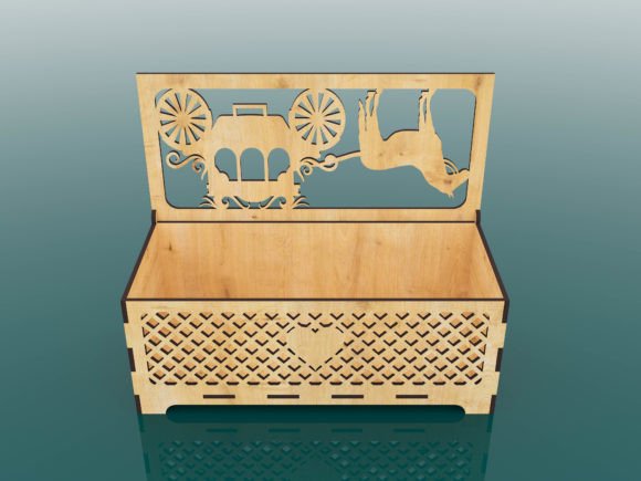imagem do arquivo vetor para download Caixa Decorativa em Barouche