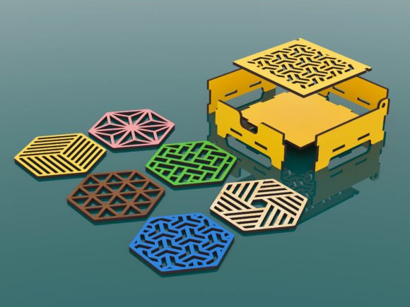 imagem do arquivo vetor para download Caixa Geométrica