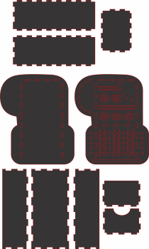 imagem do arquivo vetor para download Caixa Natalina