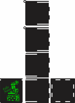 imagem do arquivo vetor para download Caixa Natalina