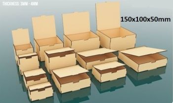 imagem do arquivo vetor para download Caixa com com tampa articulada 150x100x50mm