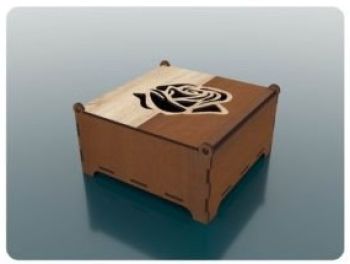 imagem do arquivo vetor para download Caixa coração articulada decorativa para joias