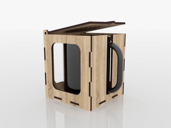 imagem do arquivo vetor para download Caixa de Caneca