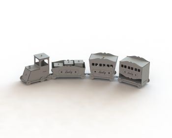 imagem do arquivo vetor para download Caixas com tampa de Trenzinho em mdf