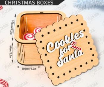 imagem do arquivo vetor para download Caixinha redonda de natal Bengala Doce 