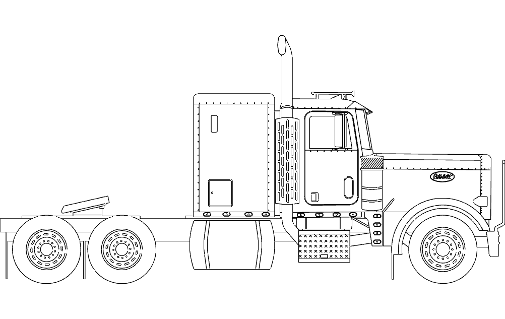 imagem do arquivo vetor para download Caminhão de rodas 18