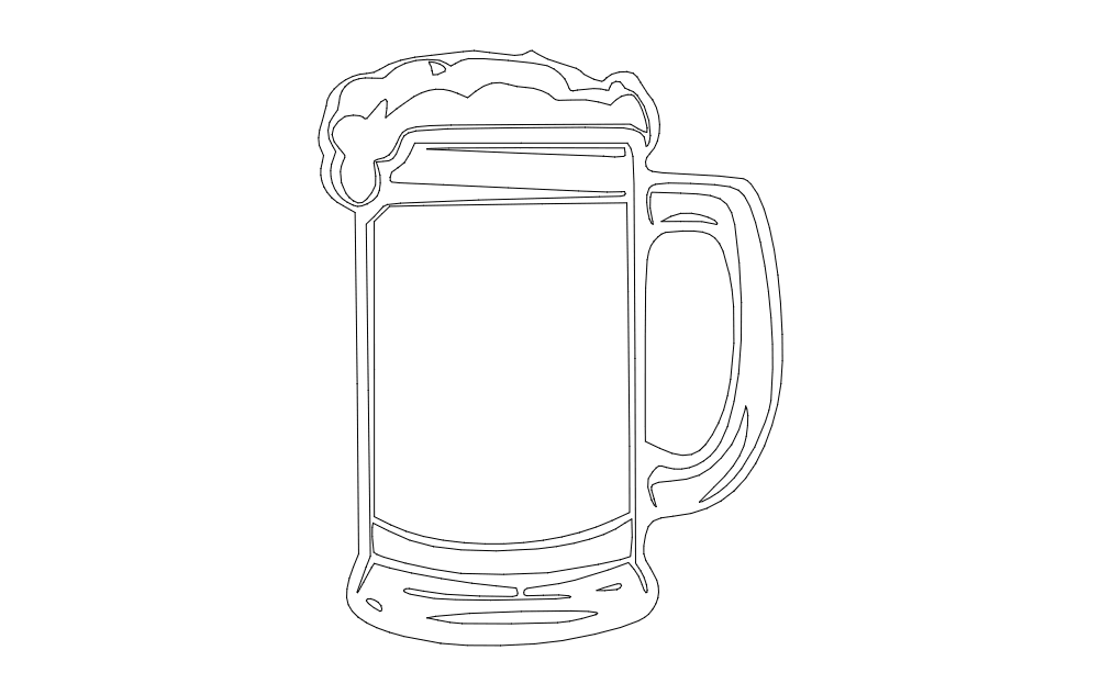 imagem do arquivo vetor para download Caneca de cerveja